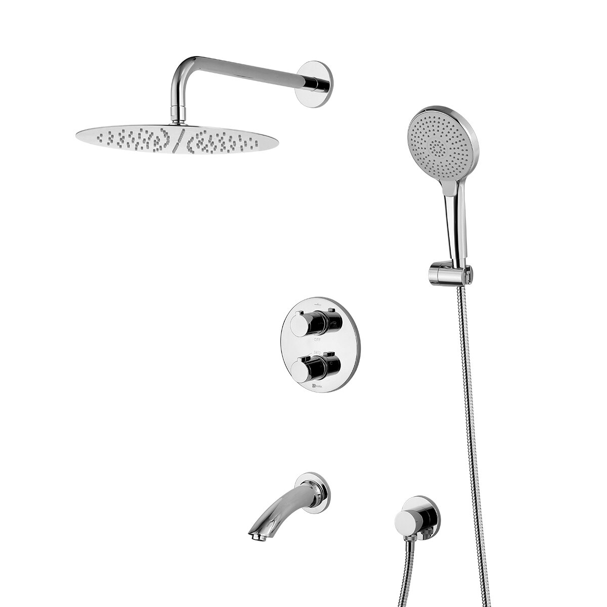 Изображение товара Душевая система Lemark Yeti LM7822C термостатическая хром