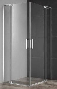 Изображение товара Душевой уголок Cezares Slider SLIDER-A-2-70/80-C-Cr, 70/80 x 70/80 x 195 см, стекло прозрачное, профиль хром
