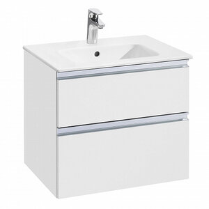 Изображение товара Тумба под раковину Roca The Gap 60 см, 857550806, 2 ящика, подвесная, белый глянцевый