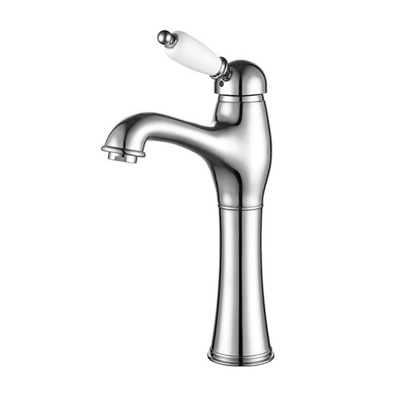 Изображение товара Смеситель для раковины Caprigo Adria-Uno 02-525-crm (УК043089), с донным клапаном, хром