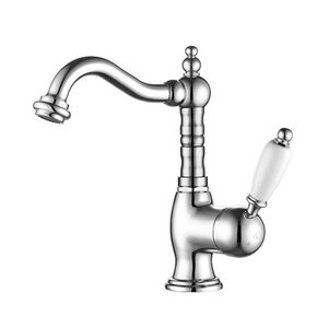 Изображение товара Смеситель для раковины Caprigo Adria-Uno 02-524-crm с донным клапаном хром