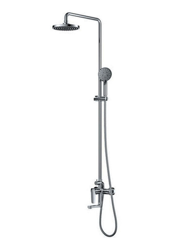 Изображение товара Душевая система Caprigo Atlantic 51-310-crm хром с верхним душем и штангой