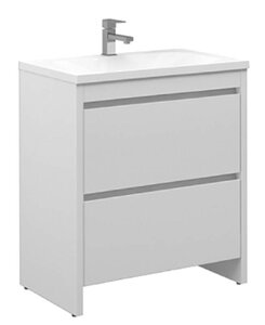 Изображение товара Тумба под раковину Belux Мадрид 4810924241306, 80 см, белый глянцевый