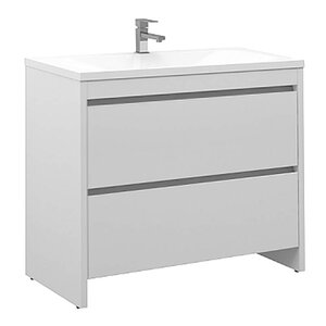 Изображение товара Тумба под раковину Belux Мадрид 4810924241313, 100 см, белый глянцевый