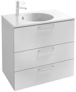 Изображение товара Тумба под раковину Jacob Delafon Odeon Rive Gauche 70 см, EB2531-RX-M49, цвет белый матовый, ручки на выбор