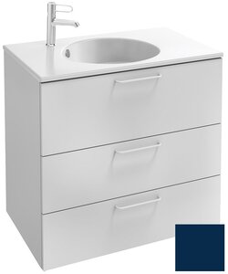 Изображение товара Тумба под раковину Jacob Delafon Odeon Rive Gauche 70 см, EB2531-RX-M88, цвет морской синий матовый, ручки на выбор