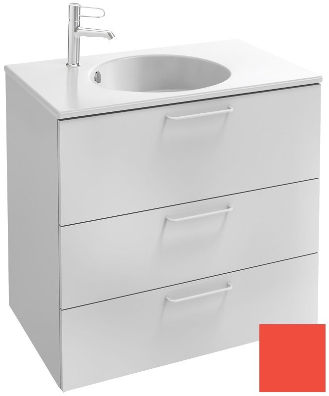 Изображение товара Тумба под раковину Jacob Delafon Odeon Rive Gauche 70 см алый глянцевый