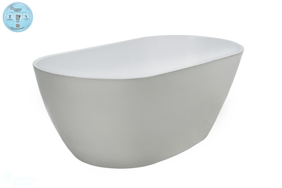 Изображение товара Ванна Marmo Bagno Палермо MB-PL170-80 168x80 см Изображение товара Ванна Marmo Bagno Палермо MB-PL170-80 168x80 см