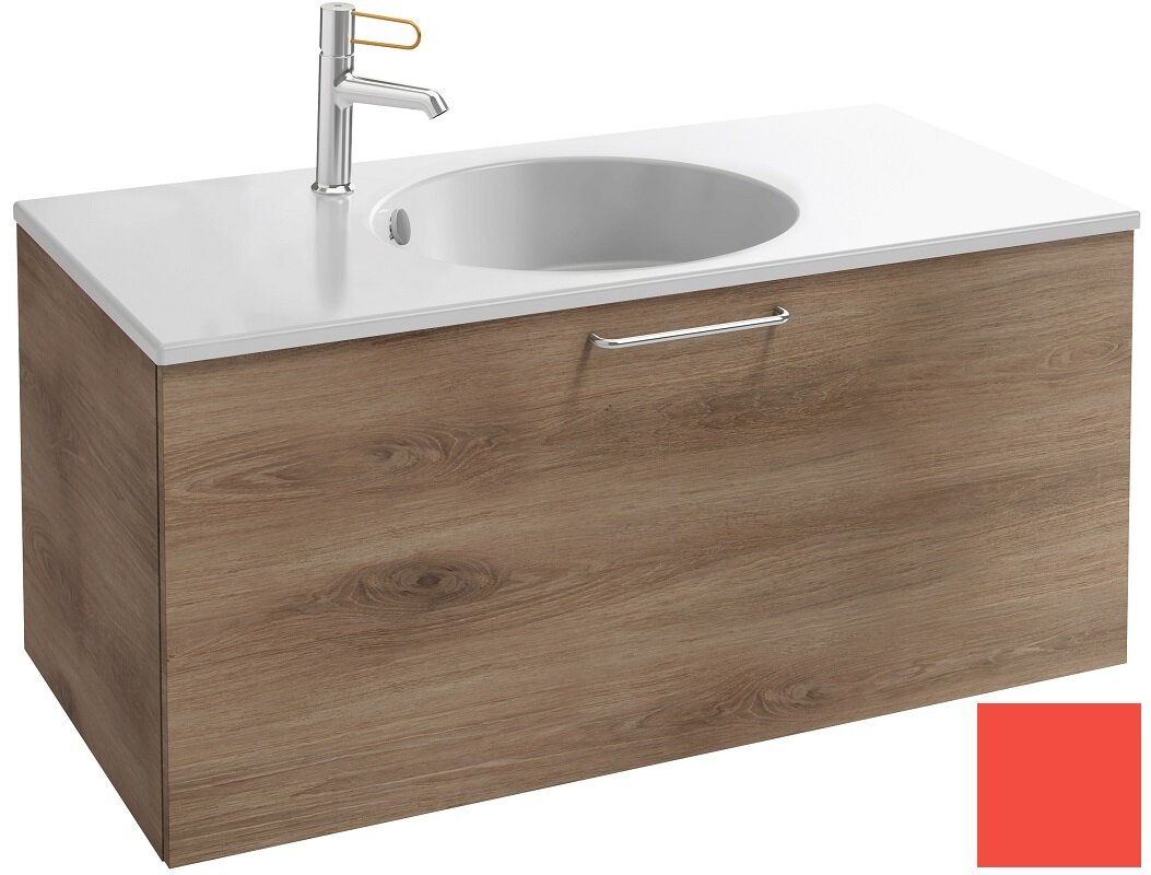 Изображение товара Тумба под раковину Jacob Delafon Odeon Rive Gauche 90 см, алый глянец, подвесная