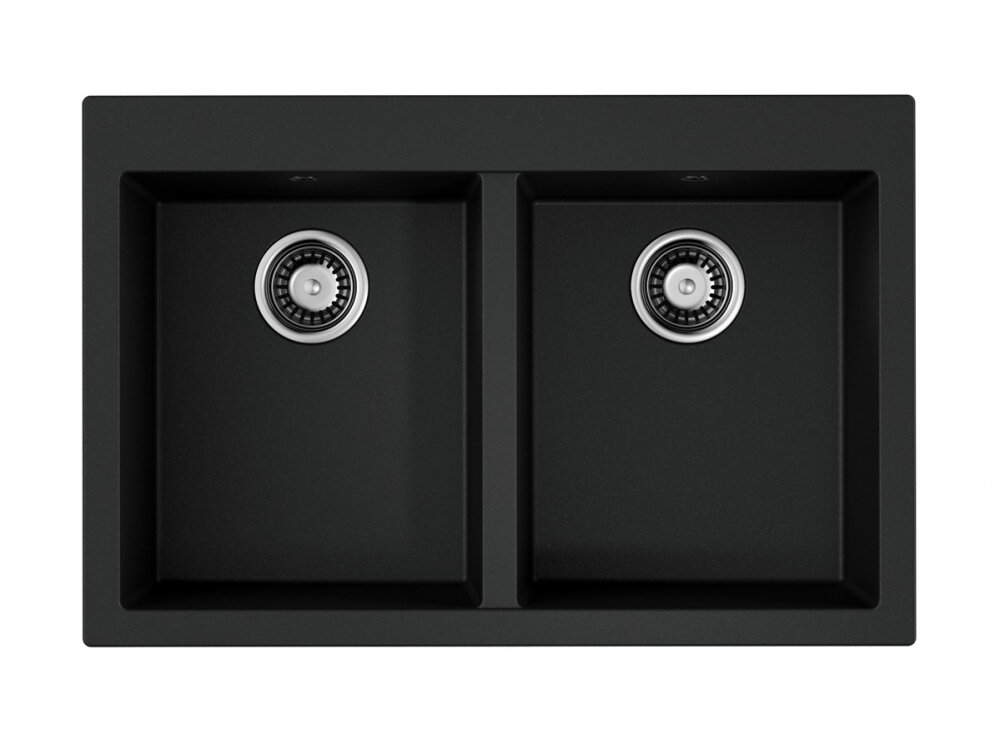 Изображение товара Кухонная мойка Omoikiri Bosen 80-2 BL из искусственного гранита черная