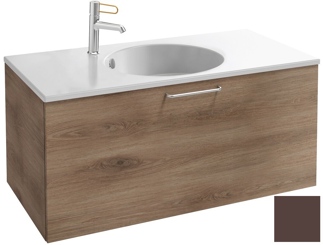 Изображение товара Тумба под раковину Jacob Delafon Odeon Rive Gauche 90 см ледяной коричневый глянцевый