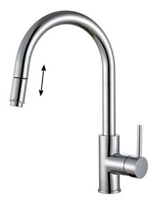 Изображение товара Смеситель для кухни Alveus Delos-P G81 Sat 1129023, сатинированная сталь