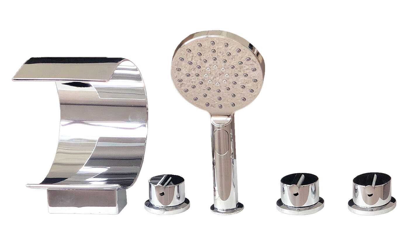 Изображение товара Смеситель на борт ванны Royal Bath Hardon RB 611, хром