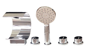 Изображение товара Смеситель Royal Bath Hardon RB 611 на борт ванны, хром