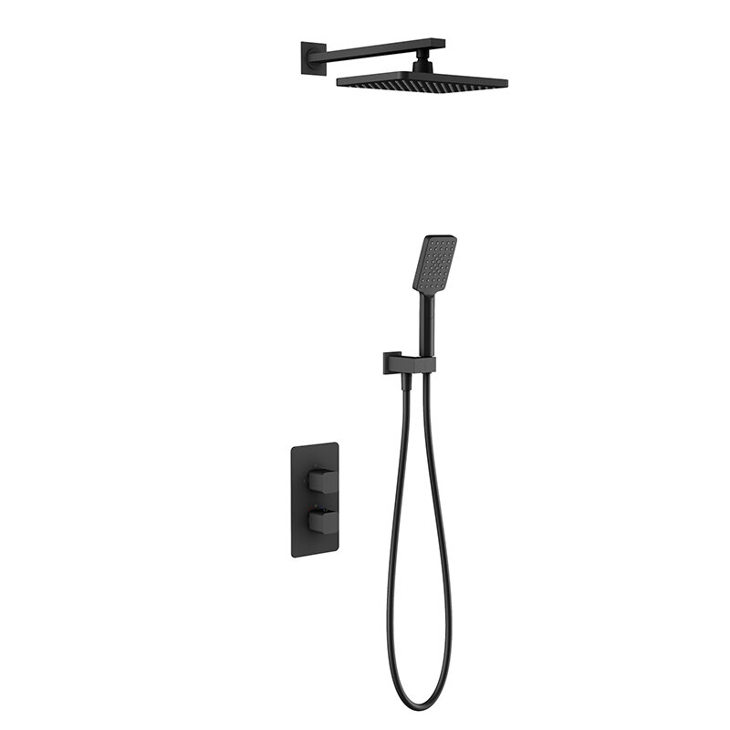 Изображение товара Душевая система Timo Petruma SX-5059/03SM с термостатом черная матовая для скрытого монтажа