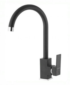 Изображение товара Смеситель для кухни Alveus Santo G91 Carbon 1129041 черный однорычажный