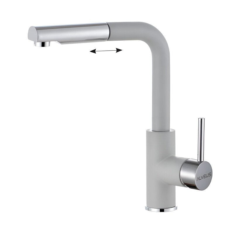 Изображение товара Смеситель для кухни Alveus Siros-P G81 Concrete 1129044  графит серый нержавейка