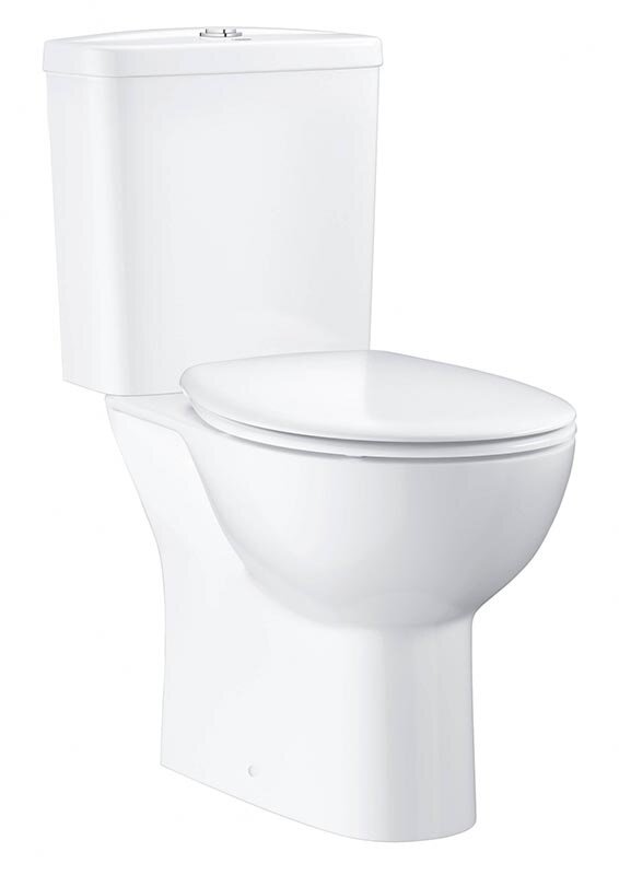 Изображение товара Напольный унитаз Grohe Bau Ceramic 39349000/39436000, безободковый, с бачком с нижней подводкой