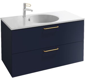 Изображение товара Тумба под раковину Jacob Delafon Odeon Rive Gauche 90 см темно-синий матовый