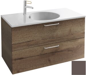 Изображение товара Тумба под раковину Jacob Delafon Odeon Rive Gauche 90 см, EB2523-RX-M65, цвет светло-коричневый матовый, ручки на выбор Изображение товара Тумба под раковину Jacob Delafon Odeon Rive Gauche 90 см, EB2523-RX-M65, цвет светло-коричневый матовый, ручки на выбор