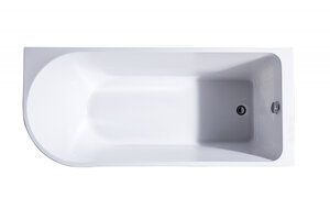 Изображение товара Ванна акриловая Bolu BL-380S L/R, 170 x 75 см, слив-перелив в комплекте, белый, левая/правая
