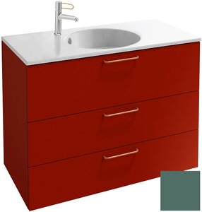 Изображение товара Тумба под раковину Jacob Delafon Odeon Rive Gauche 90 см, EB2533-RX-G10, цвет эвкалипт глянцевый, ручки на выбор