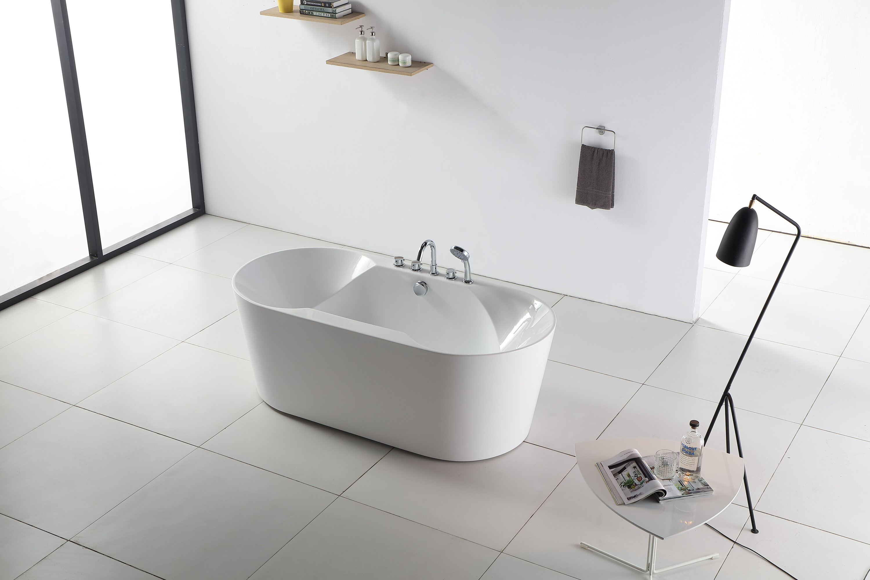 Изображение товара Ванна акриловая Bolu BL-326S/170, 170 x 80 см, слив-перелив в комплекте, белый Изображение товара Ванна акриловая Bolu BL-326S/170, 170 x 80 см, слив-перелив в комплекте, белый
