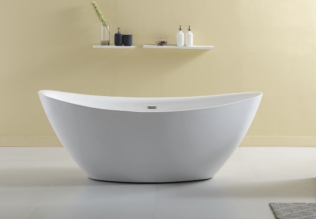 Изображение товара Ванна акриловая Bolu BL-157/180 180x90 см белая, отдельностоящая