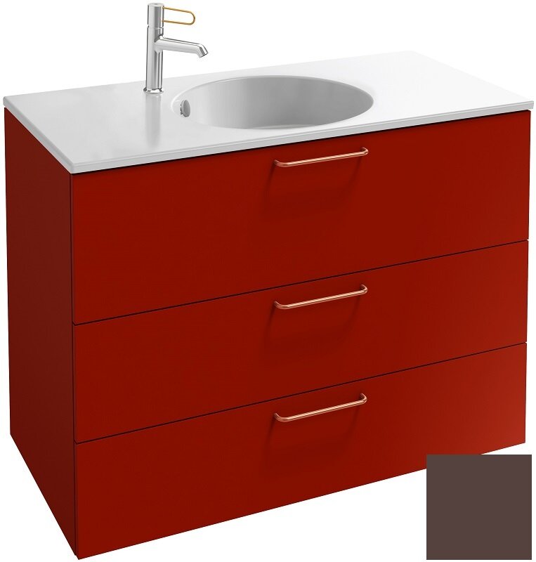 Изображение товара Тумба под раковину Jacob Delafon Odeon Rive Gauche 90 см коричневая сатин