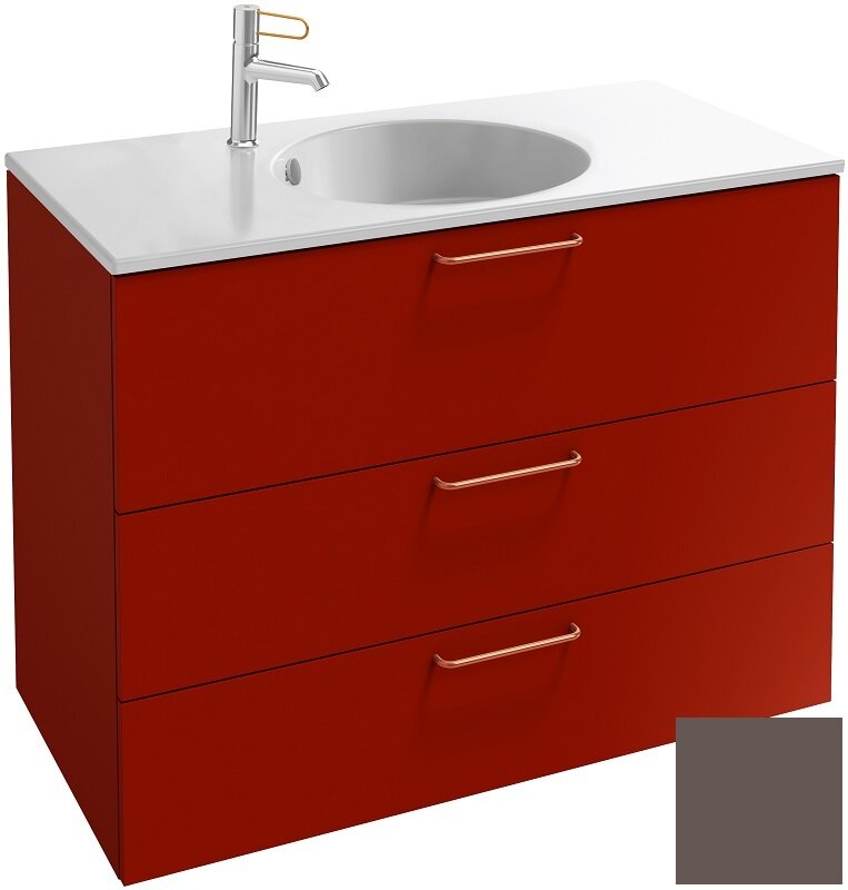 Изображение товара Тумба под раковину Jacob Delafon Odeon Rive Gauche 90 см светло-коричневая глянец