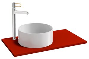 Изображение товара Столешница без выреза под раковину Jacob Delafon Odeon Rive Gauche 60 см, EB2597-G99, цвет тёмно-красный глянцевый