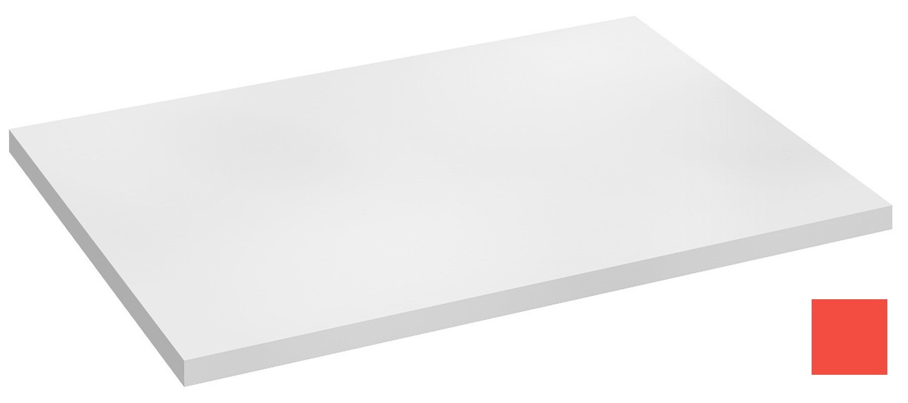 Изображение товара Столешница без выреза под раковину Jacob Delafon Odeon Rive Gauche 70 см алый сатин