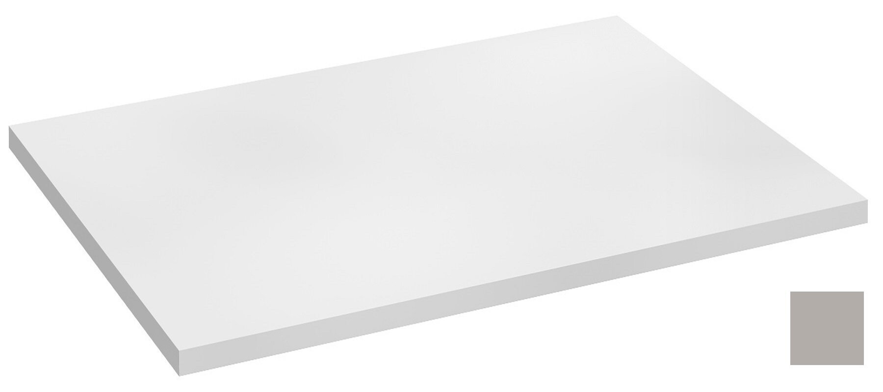 Изображение товара Столешница без выреза под раковину Jacob Delafon Odeon Rive Gauche 70 см глянцевая серый титан