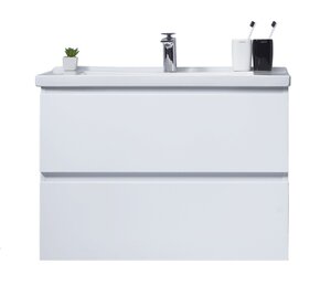 Изображение товара Тумба с раковиной Orans BC-4023-800W 80 см подвесная, белая