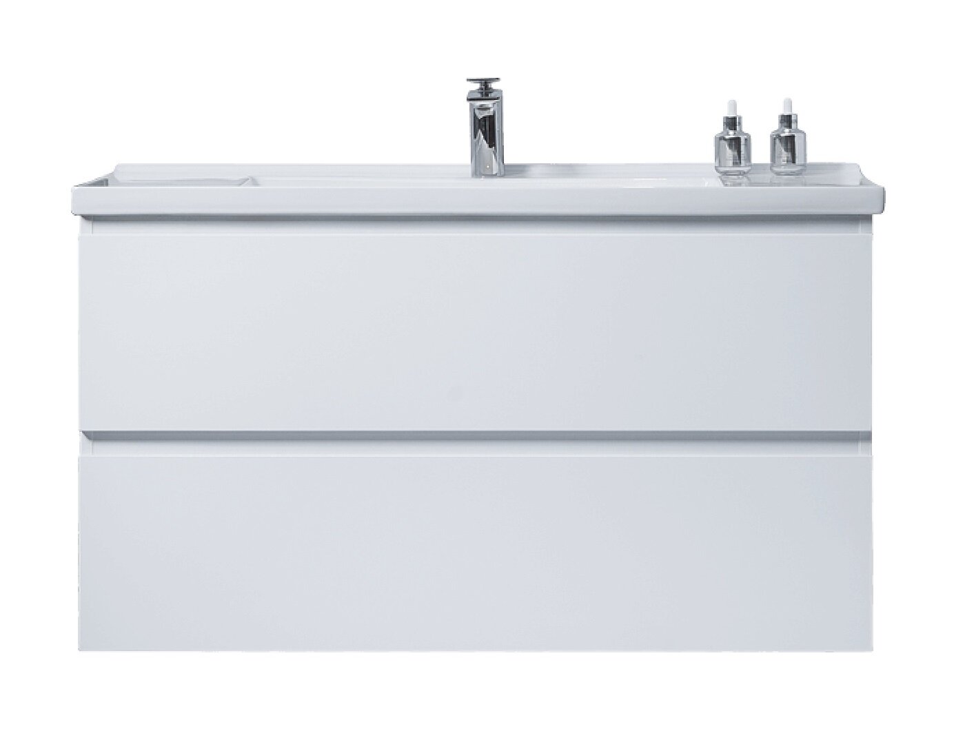 Изображение товара Тумба с раковиной Orans BC-4023-1000 белая, подвесная, 100 см