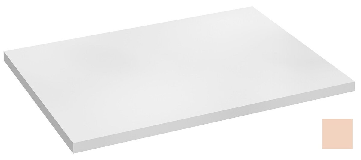 Изображение товара Столешница без выреза под раковину Jacob Delafon Odeon Rive Gauche 70 см телесная глянцевая