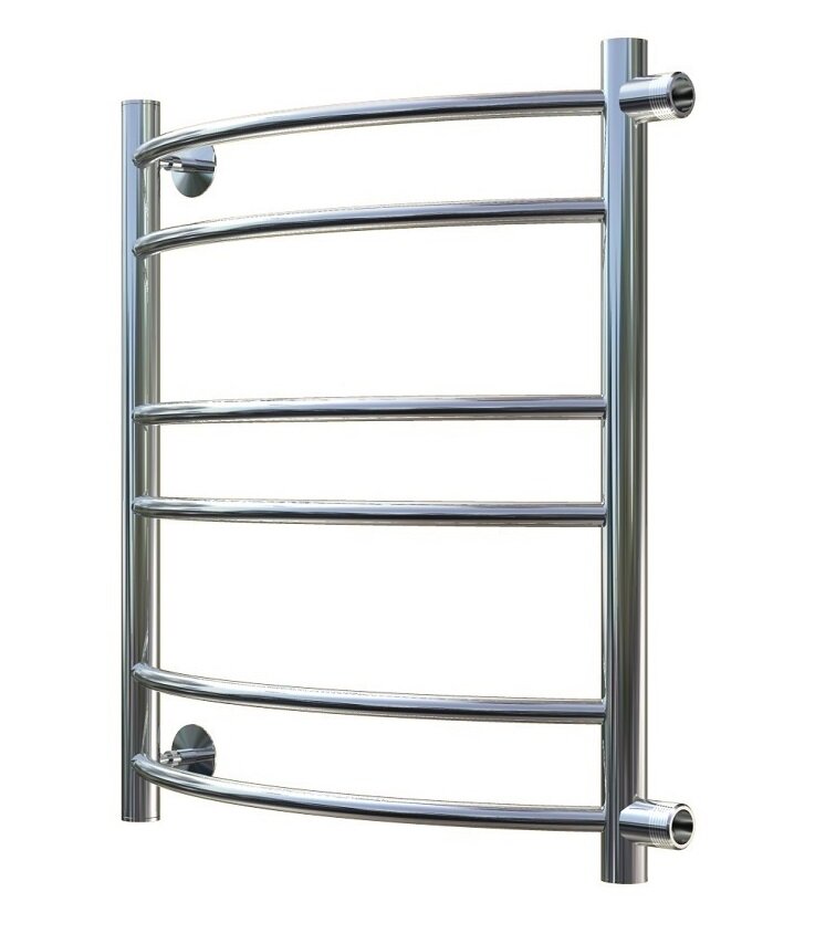 Изображение товара Полотенцесушитель водяной Тругор Приоритет ПМ 3 50 х 60 x 50 (ЛЦ2), ширина 57.6 см, высота 58.4 см, хром