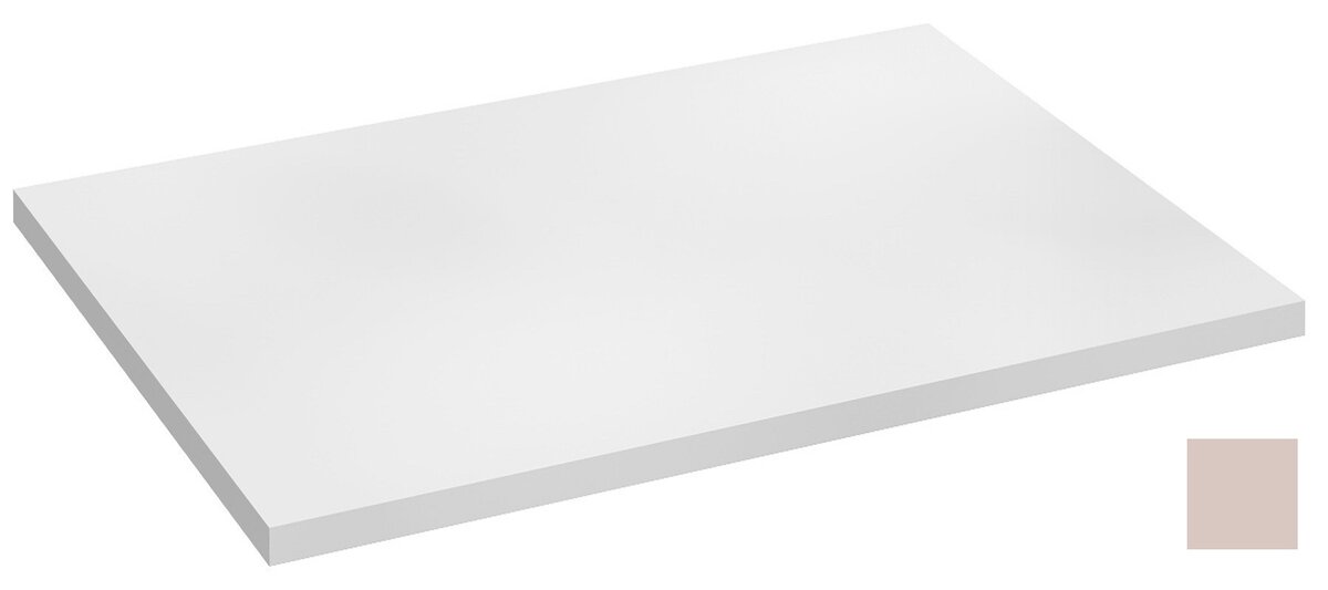 Изображение товара Столешница без выреза под раковину Jacob Delafon Odeon Rive Gauche 70 см пыльная роза сатин