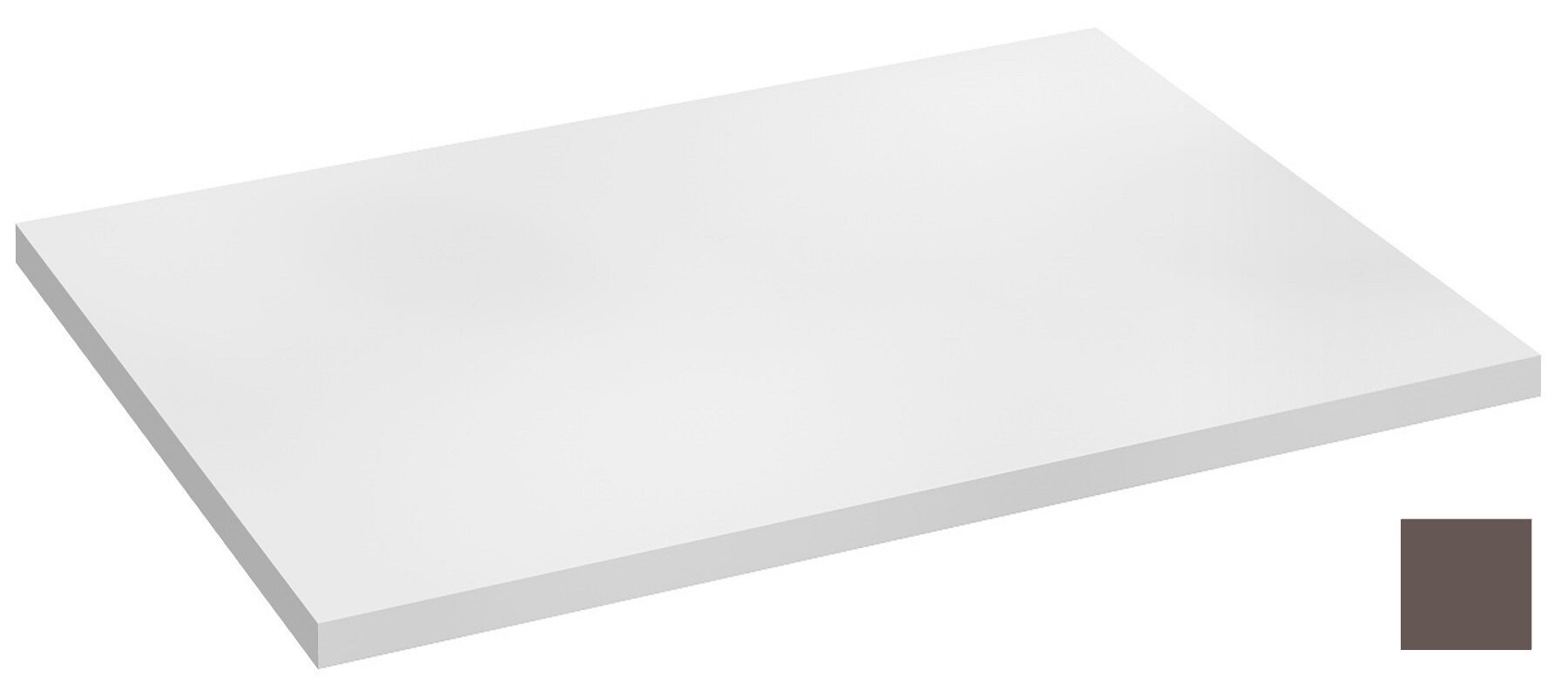 Изображение товара Столешница без выреза под раковину Jacob Delafon Odeon Rive Gauche 70 см светло-коричневый сатин