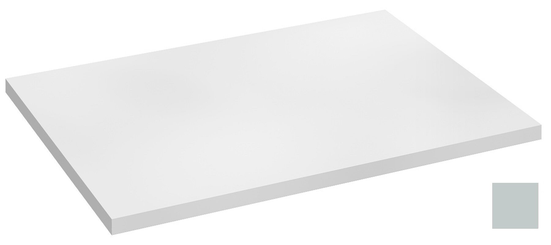 Изображение товара Столешница без выреза под раковину Jacob Delafon Odeon Rive Gauche 70 см, EB2591-G73, цвет голубой шторм глянцевый