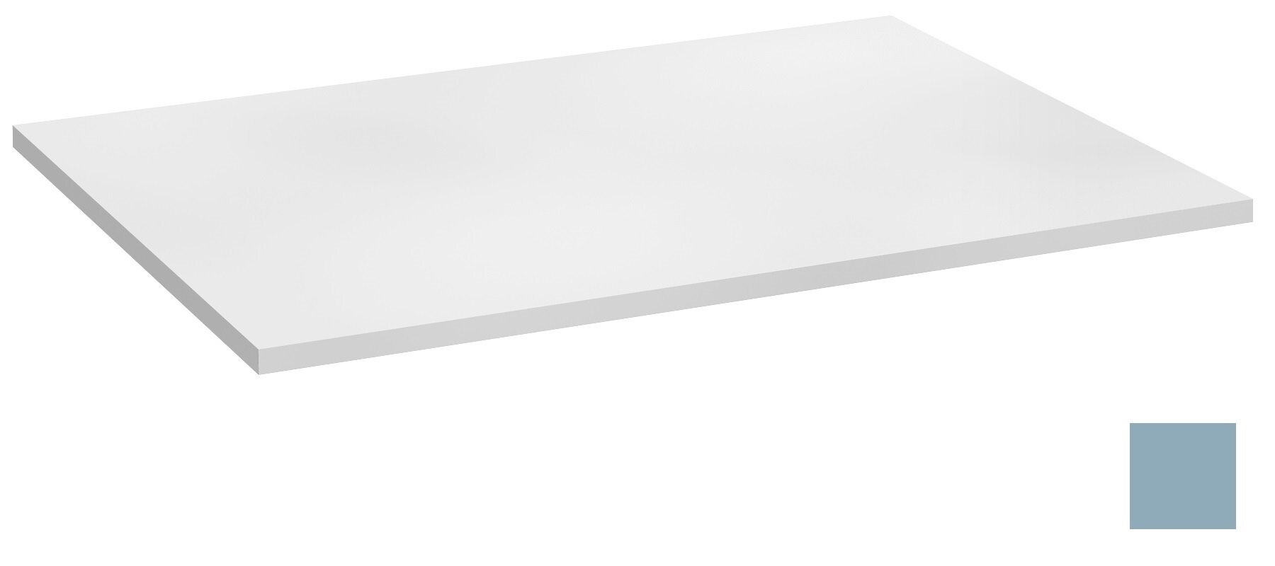 Изображение товара Столешница без выреза под раковину Jacob Delafon Odeon Rive Gauche 90 см, аквамарин глянцевая