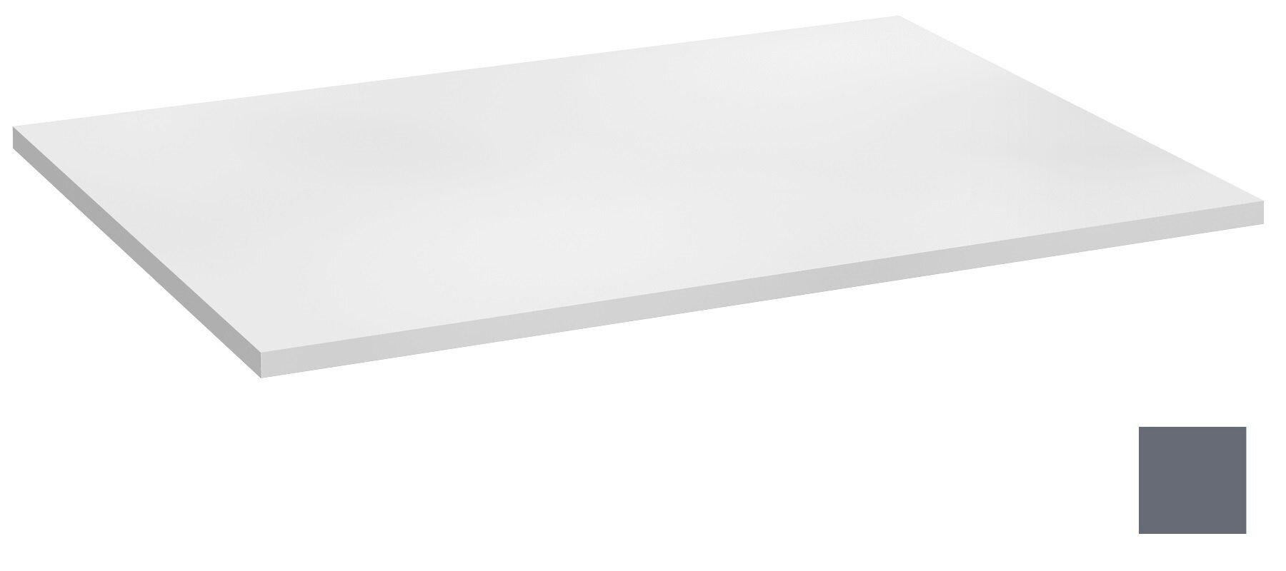 Изображение товара Столешница без выреза под раковину Jacob Delafon Odeon Rive Gauche 90 см серый матовый