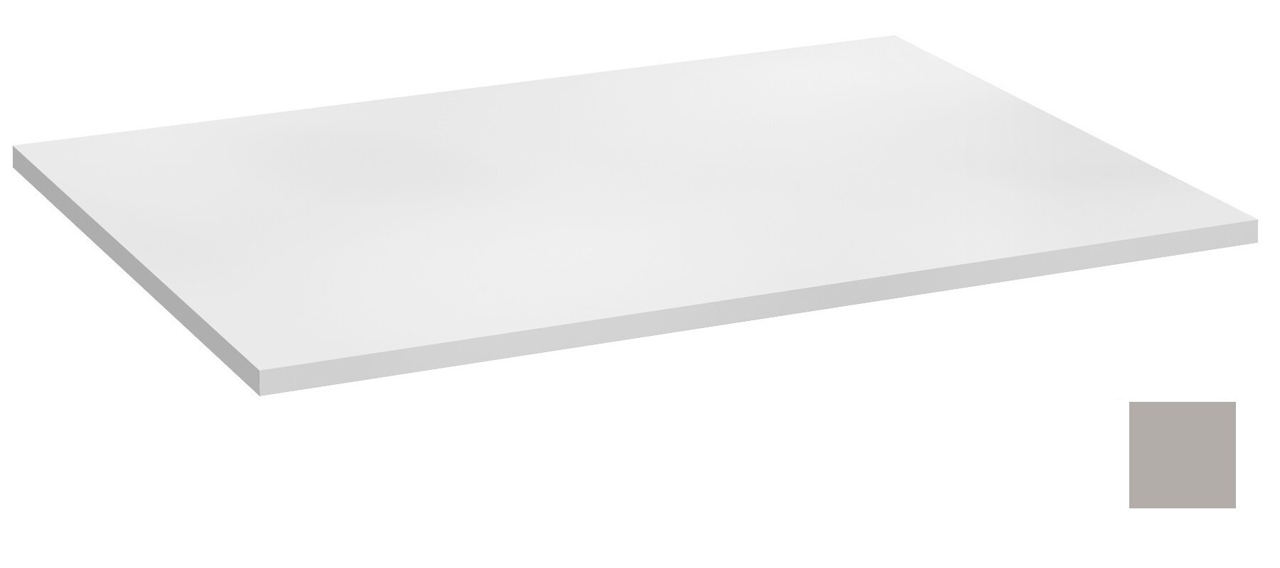 Изображение товара Столешница без выреза под раковину Jacob Delafon Odeon Rive Gauche 90 см серый титан сатин