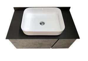 Изображение товара Тумба с раковиной Comfortu Эдинбург 90 см подвесная бетон светлый