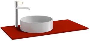 Изображение товара Столешница без выреза под раковину Jacob Delafon Odeon Rive Gauche 90 см, EB2593-S08, цвет тёмно-красный сатин
