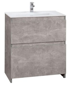 Изображение товара Тумба под раковину Belux Сидней-Женева 70 см светло-серый бетон
