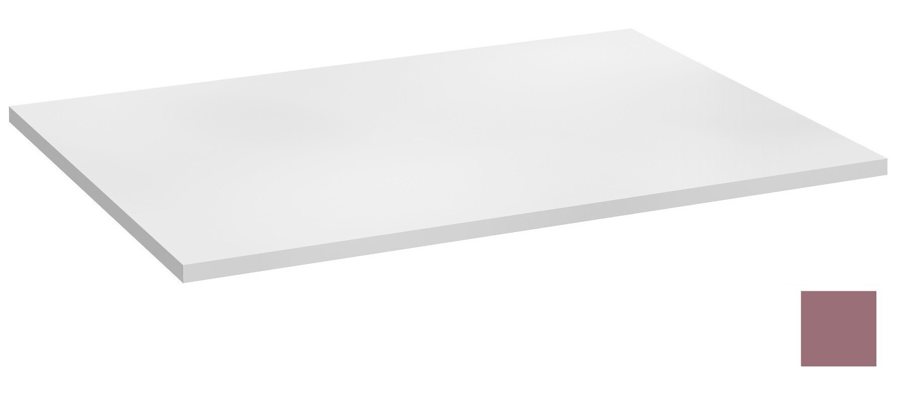 Изображение товара Столешница без выреза под раковину Jacob Delafon Odeon Rive Gauche 90 см, нежно-розовый сатин