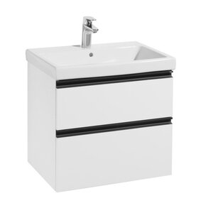 Изображение товара Тумба под раковину Roca Domi 60 см, подвесная, белый глянцевый, A857458806