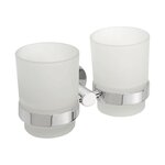 Стакан для зубных щеток Sapho X-round XR902, матовое стекло, хром - фото 1