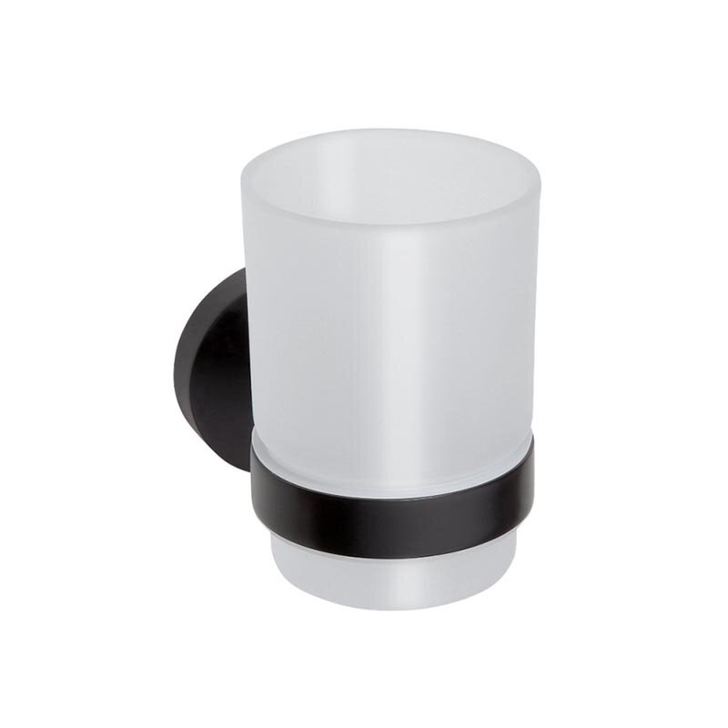 Изображение товара Стакан для зубных щеток Sapho XB900 матовое стекло черный настенный дизайн